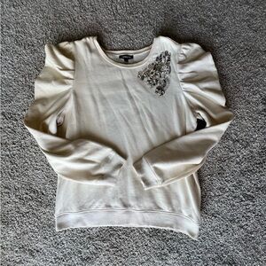 Express Sweater with Floral Embellishment💛